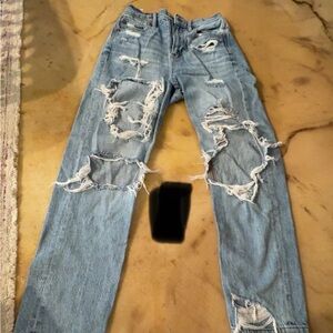 American Eagle Outfitters Ripped Light Blue Jeans